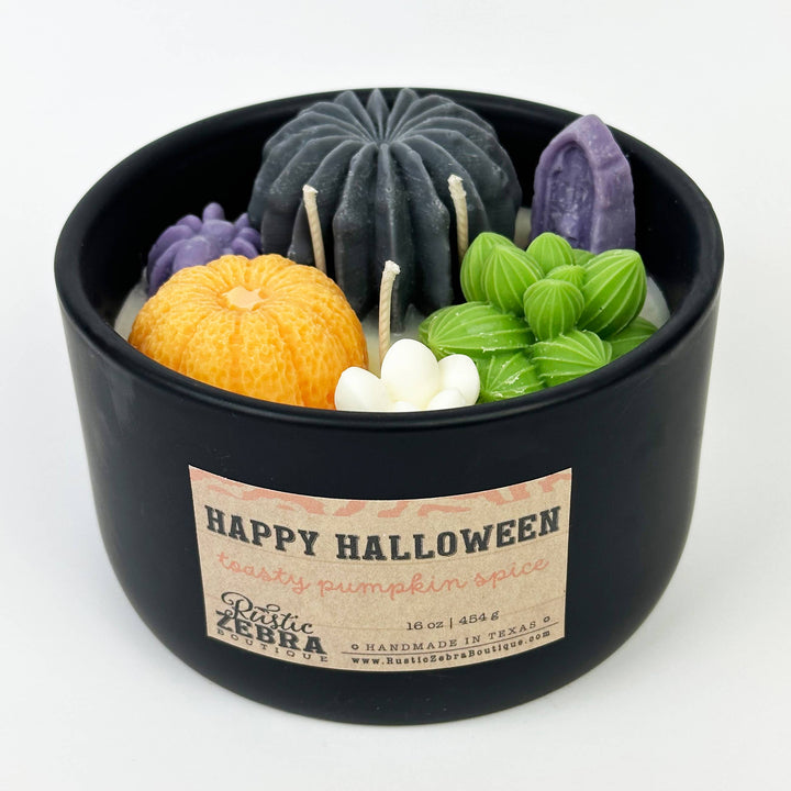 Halloween 16 oz 3-wick Soy Candle: Pumpkin souffle