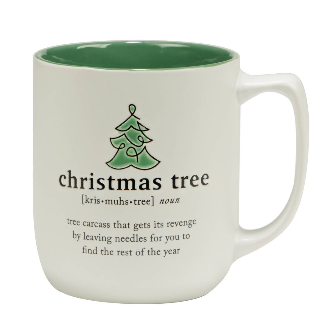 Christmas Fun Green Sayings Mug 16 oz asst