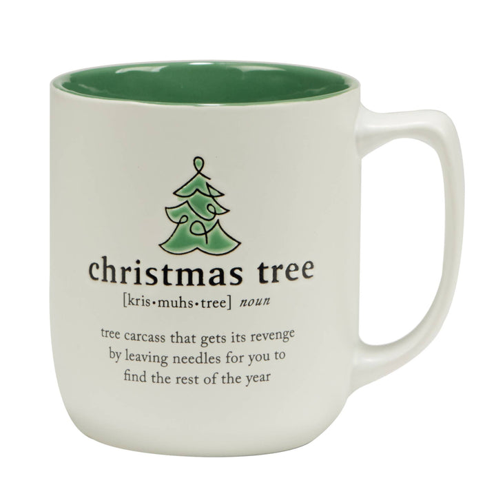 Christmas Fun Green Sayings Mug 16 oz asst