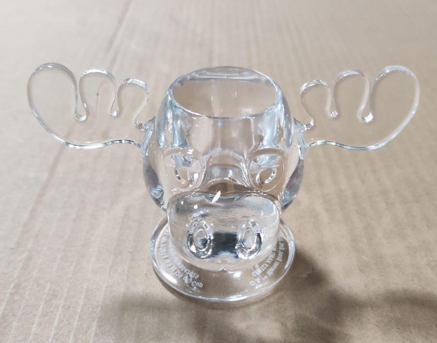 Christmas Vacation Moose Boxed Sculpted Acrylic Mini Cup