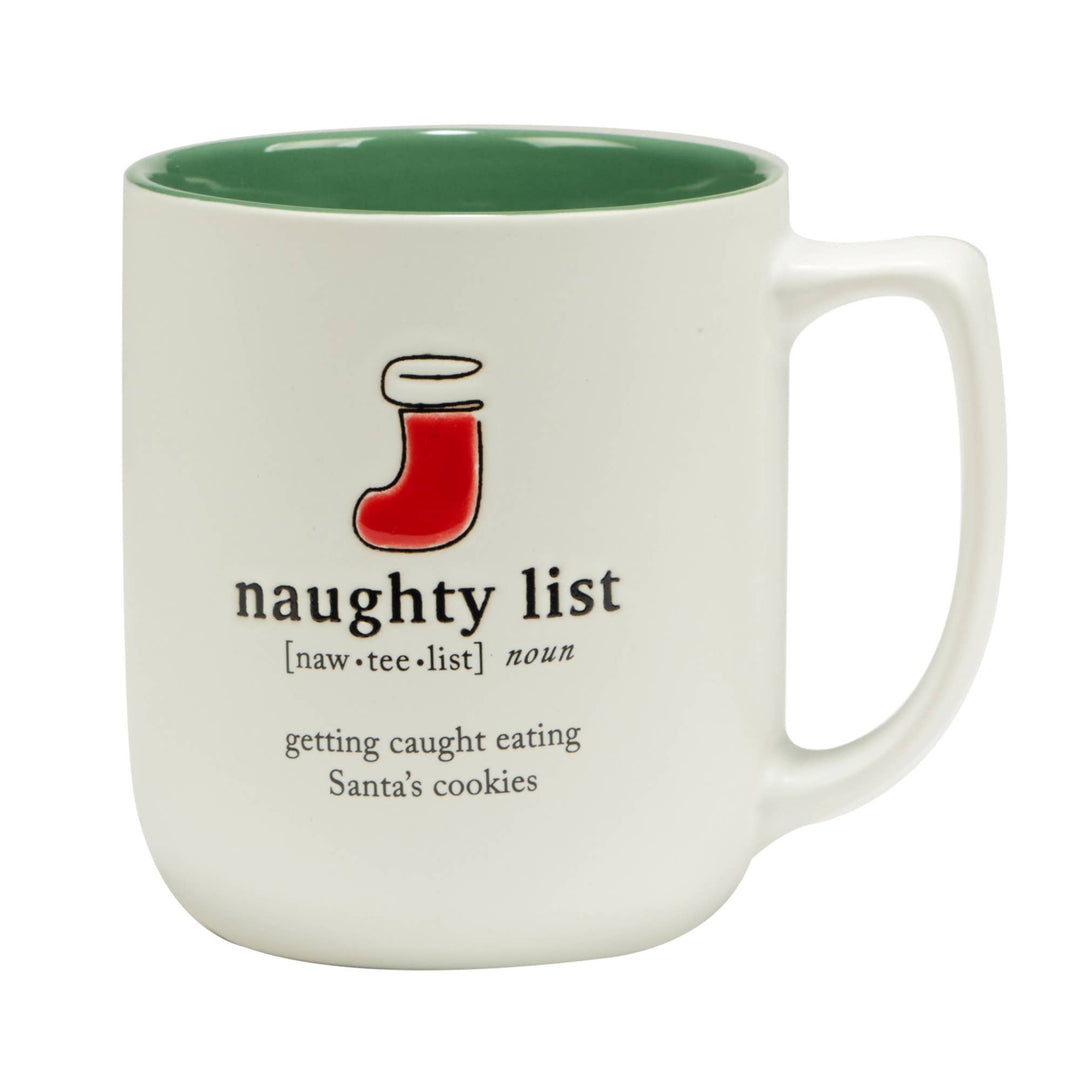 Christmas Fun Green Sayings Mug 16 oz asst