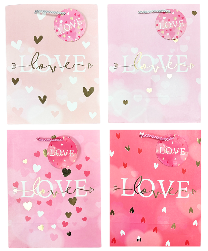 Valentine's Day Gift Bag - Pink love: Medium