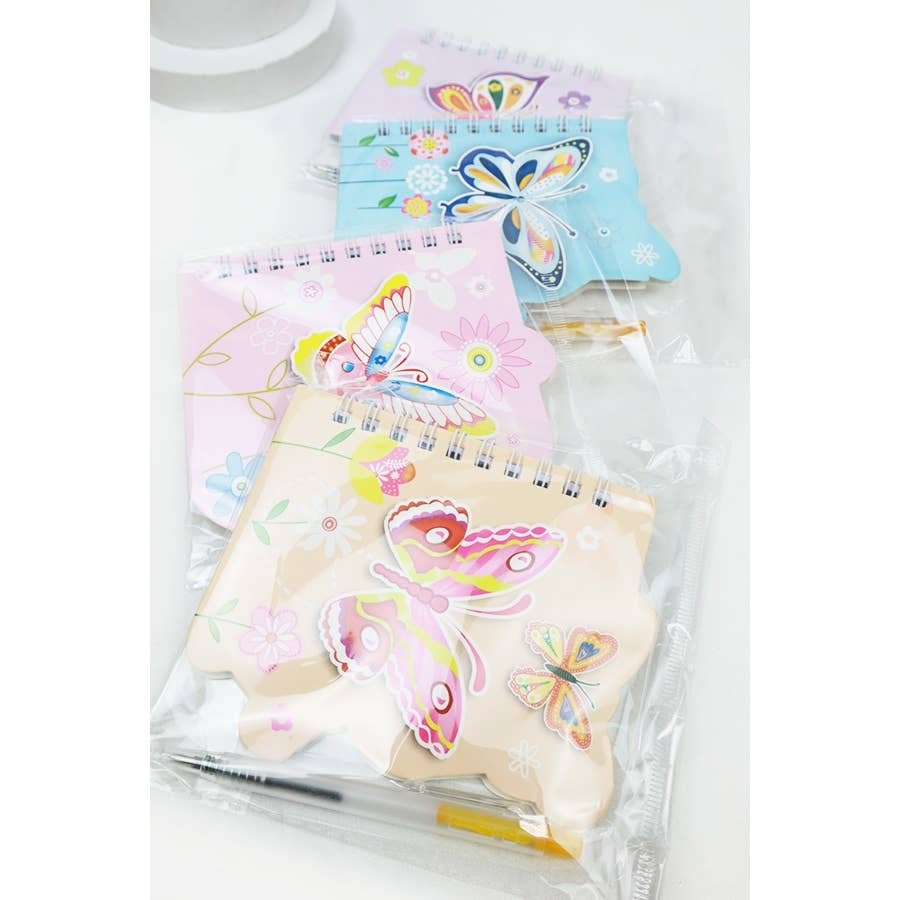 Butterfly NoteBook with Pen Set: MIX COLOR / ONE