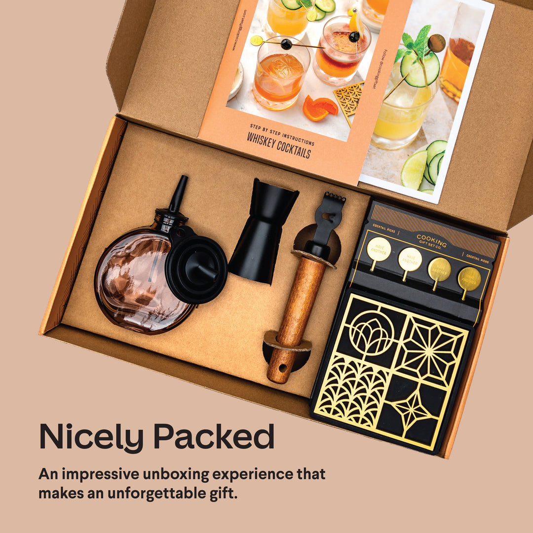 Whiskey Cocktail Kit Gift | Cooking Gift Set Co.