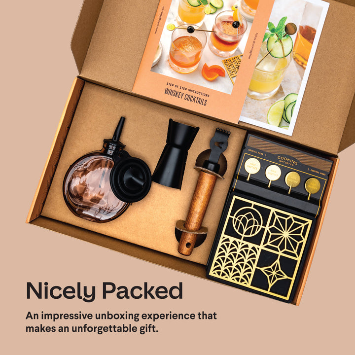 Whiskey Cocktail Kit Gift | Cooking Gift Set Co.