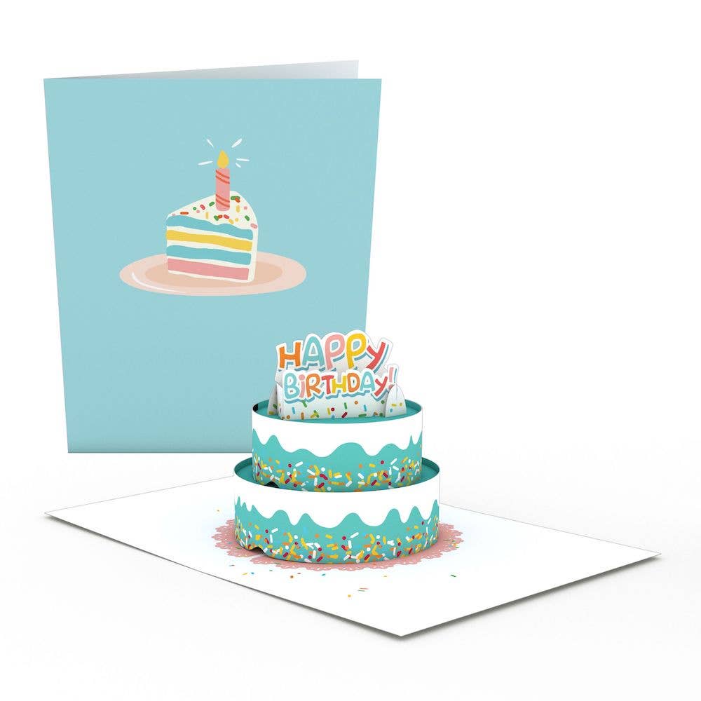 Happy Birthday Fun Sprinkles Cake: Paperpop® Card, Birthday