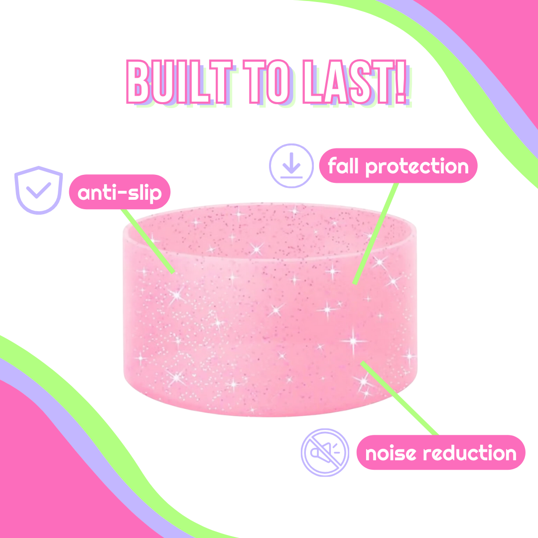 Blue Glitter Bottle Boot