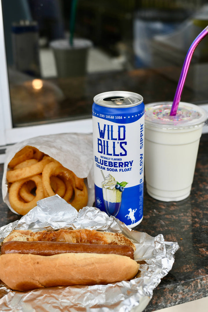 Blueberry: Zero Sugar Soda, Clean Ingredients, 12-Pack, Cans