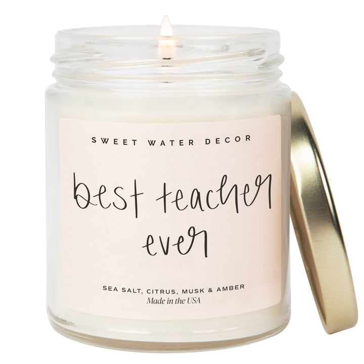 Best Teacher Ever 9 oz Soy Candle