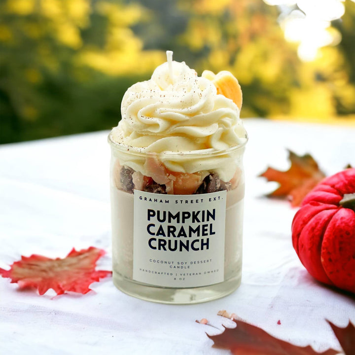 Pumpkin Crunch Cake Dessert Candle