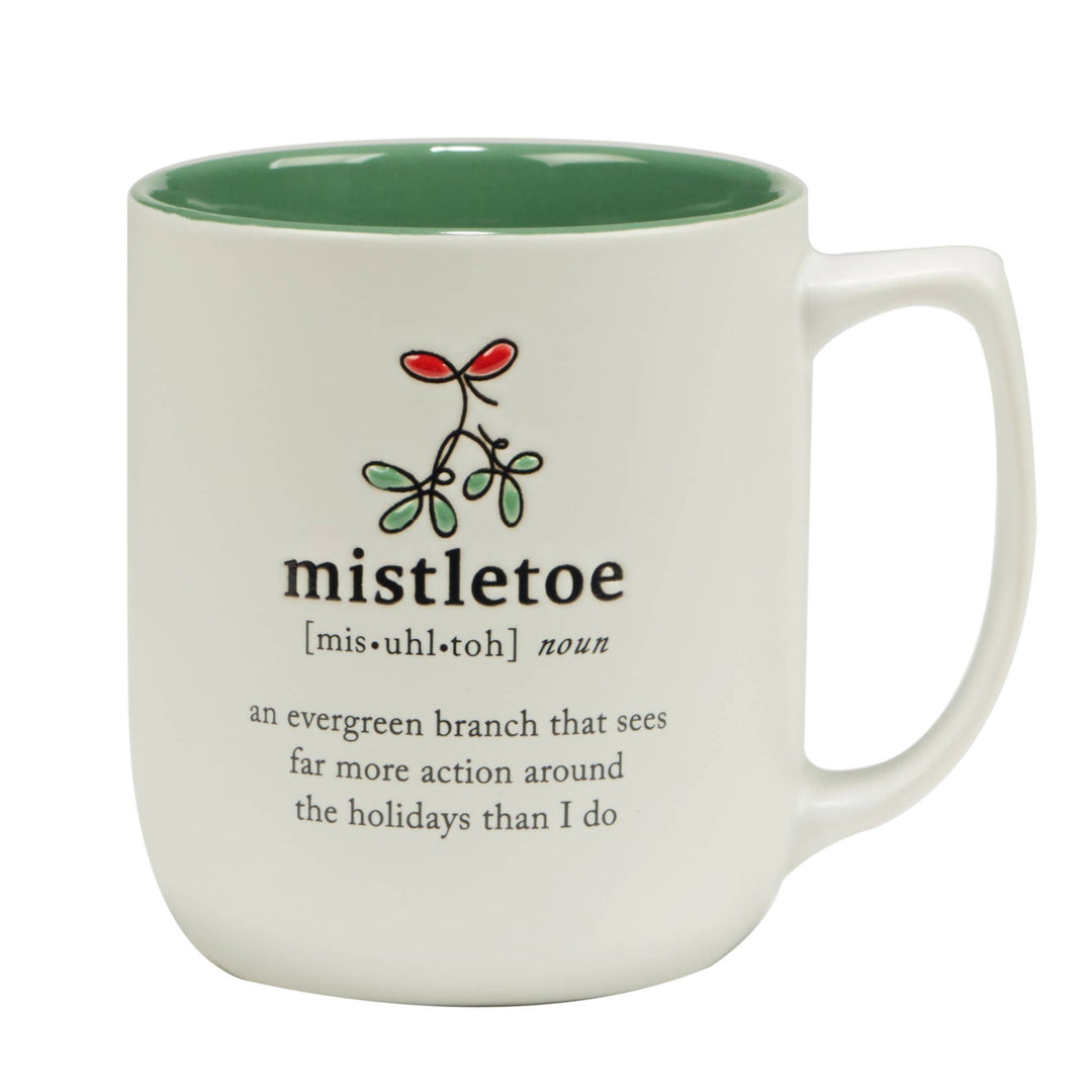 Christmas Fun Green Sayings Mug 16 oz asst
