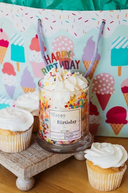 Happy Birthday Dessert Candle