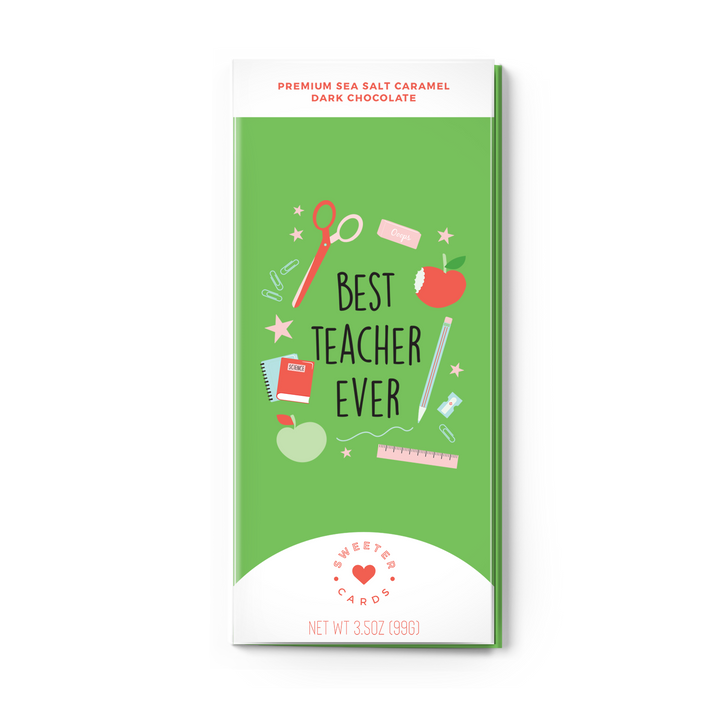 Teacher Appreciation Card with Chocolate INSIDE