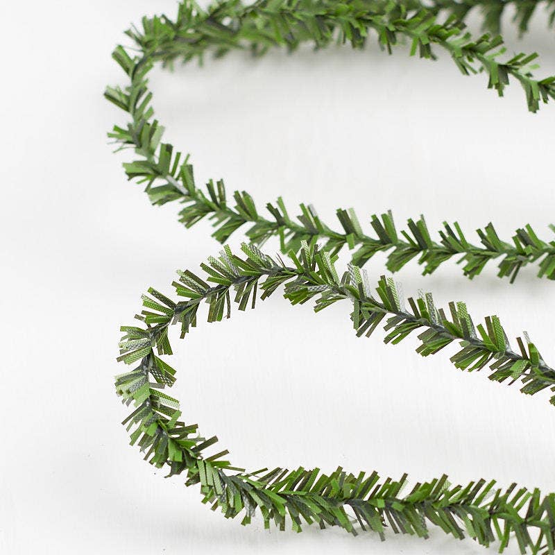 25' Artificial Pine Wire Roping Garland (Set of 12)