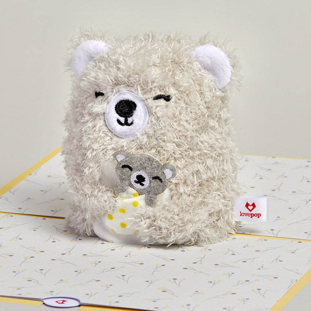 'Love You Most' Mama Bear Plushpop Card, Greeting Cards