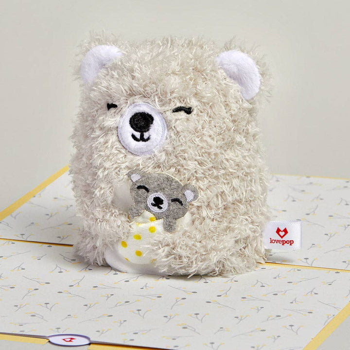 'Love You Most' Mama Bear Plushpop Card, Greeting Cards