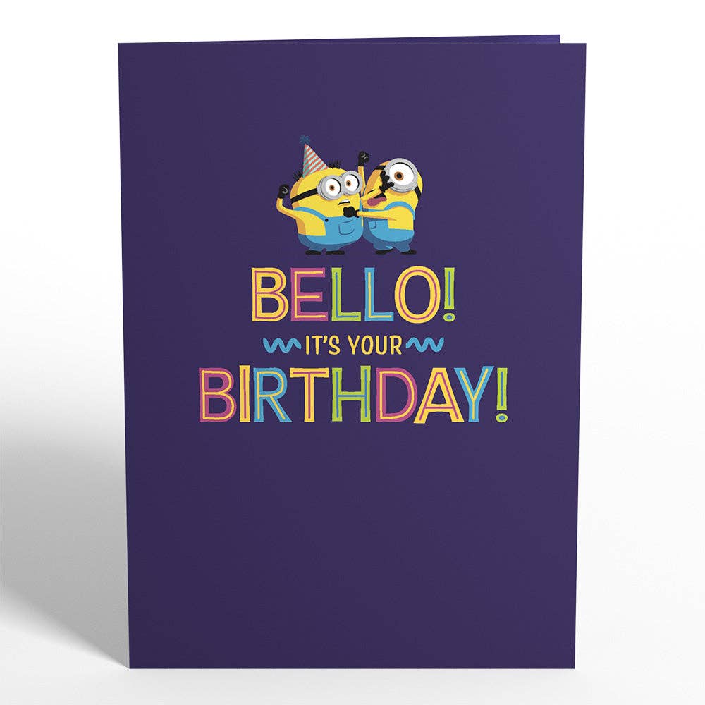 Minions Bello Birthday! Pop-Up Card