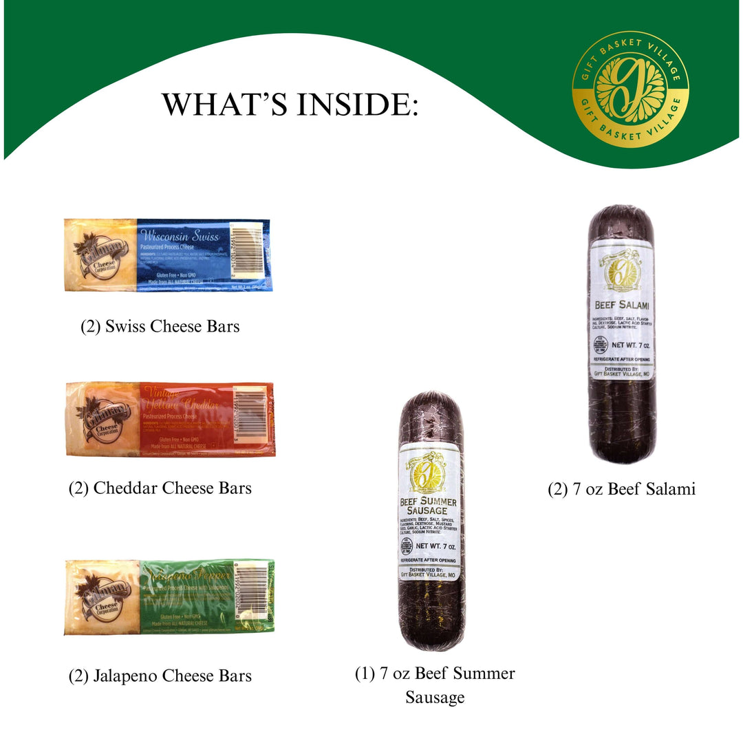 Classic Meat & Cheese Gift Box – Gourmet Assortment