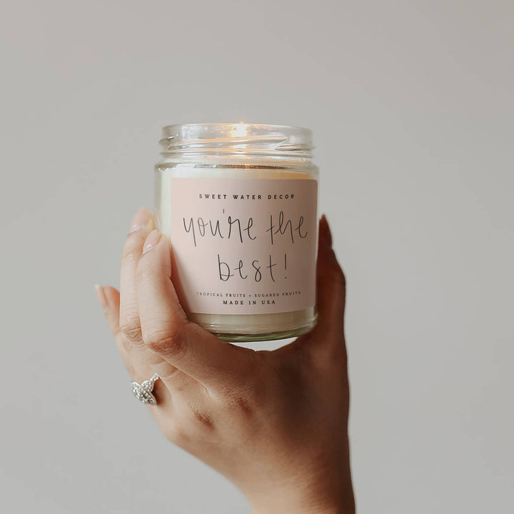 You're The Best! 9 oz Soy Candle - Home Decor & Gifts