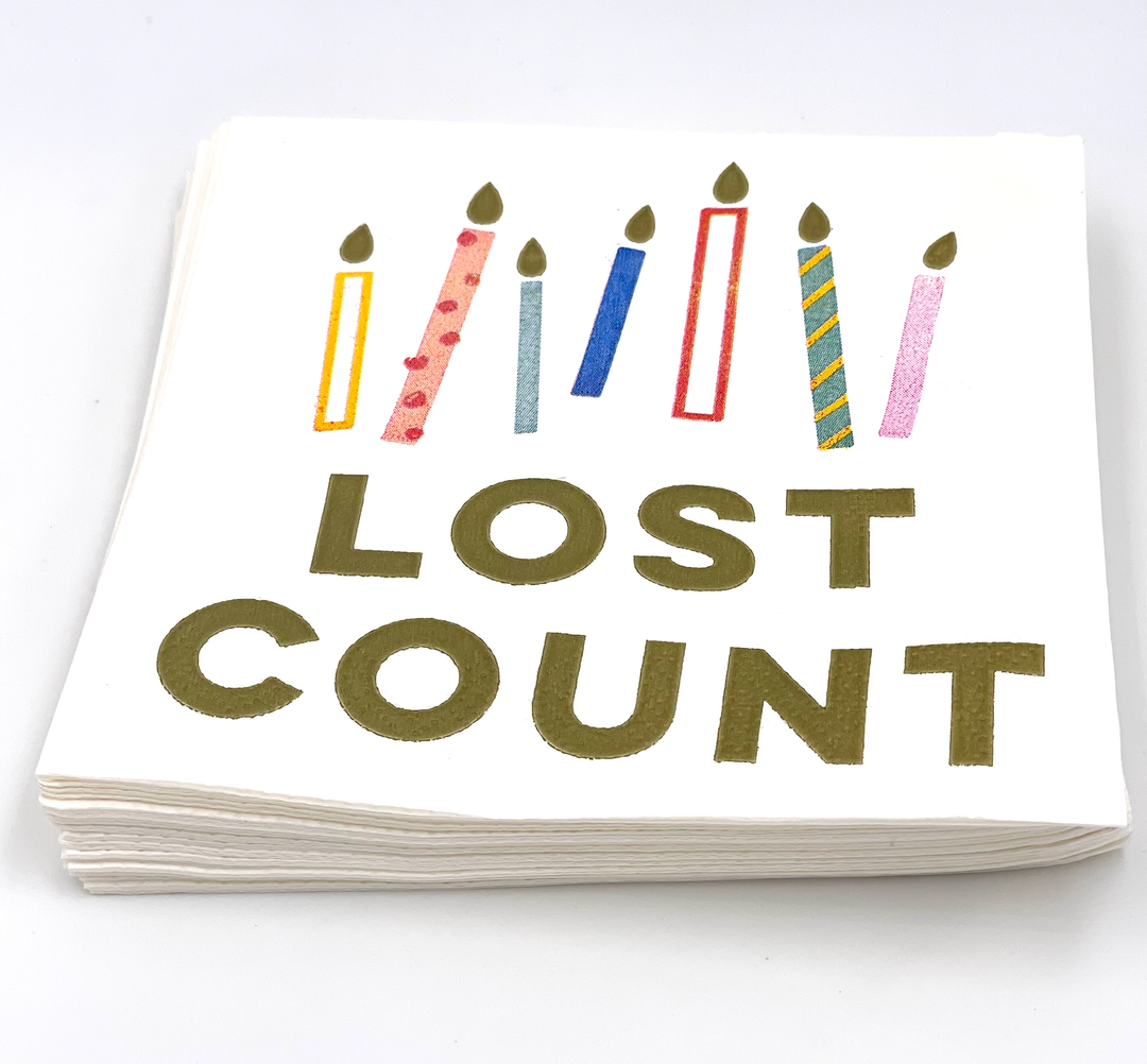 Funny Cocktail Napkins | Lost Count - 20ct