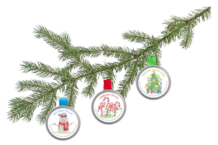 Kids Christmas Ornaments | Candycane, Tree & Snowflakes: Candycane Flowers