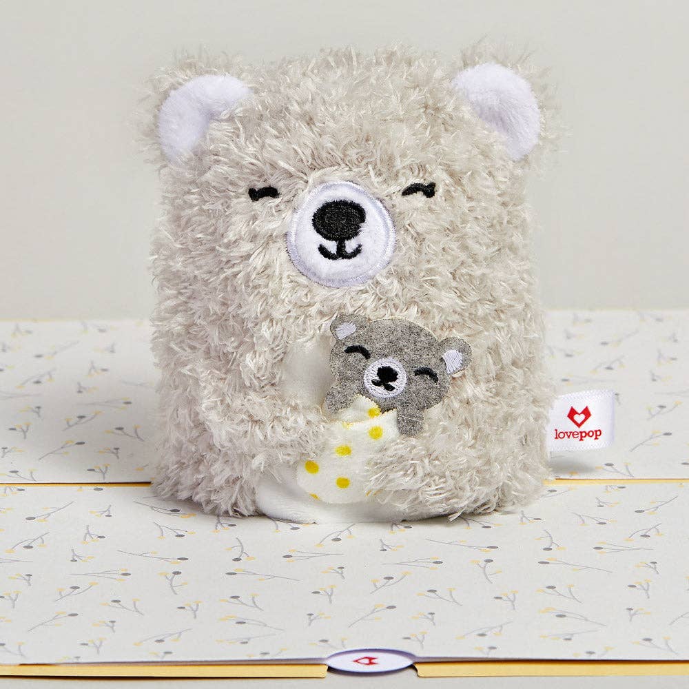 'Love You Most' Mama Bear Plushpop Card, Greeting Cards