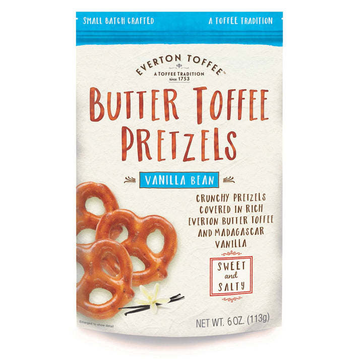 Butter Toffee Pretzels - Vanilla Bean 6 oz Bag