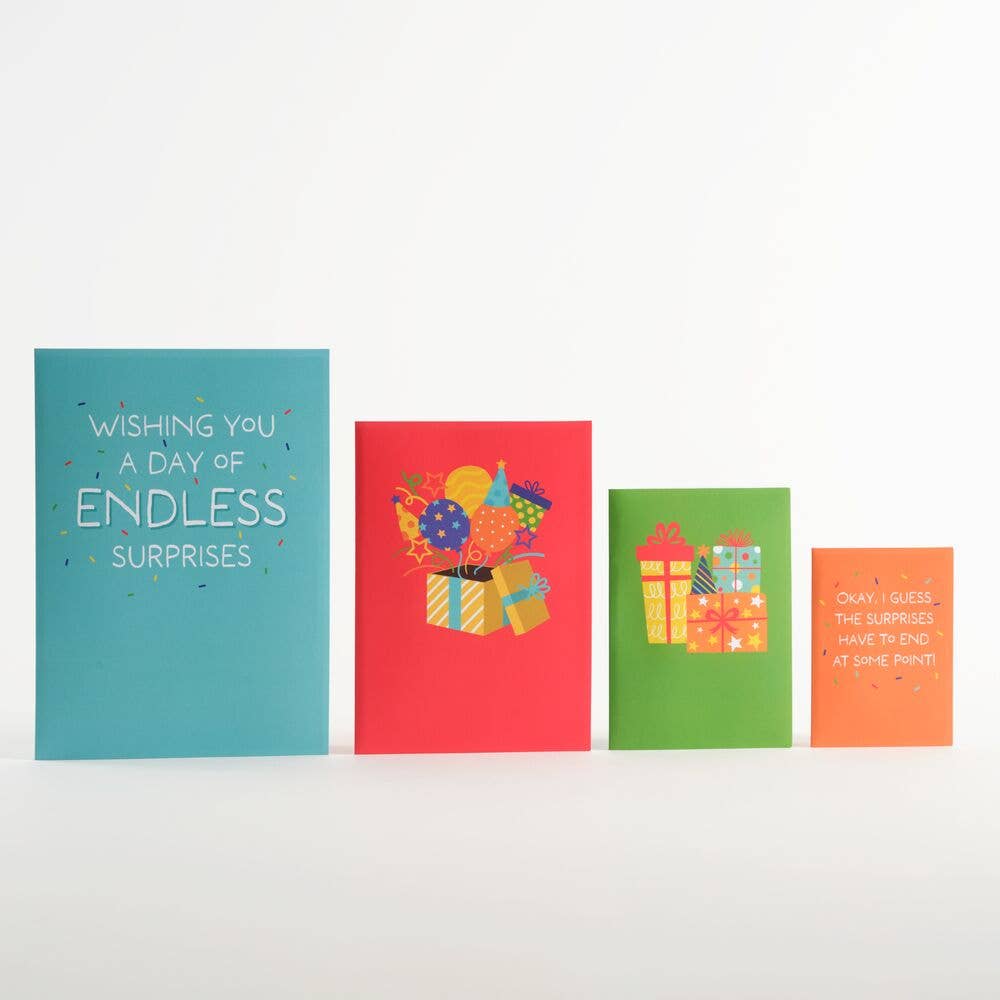 Happy Birthday Endless Surprises Nesting Card, Birthday Card