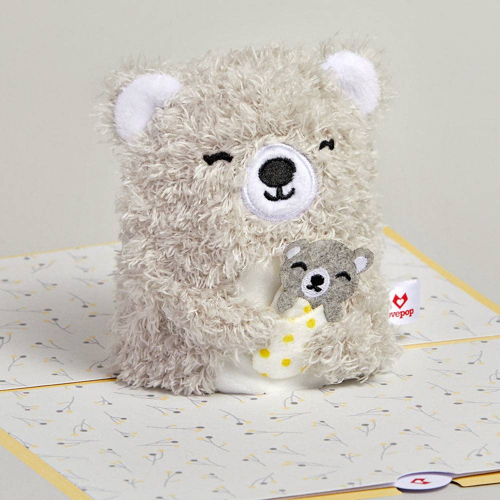 'Love You Most' Mama Bear Plushpop Card, Greeting Cards