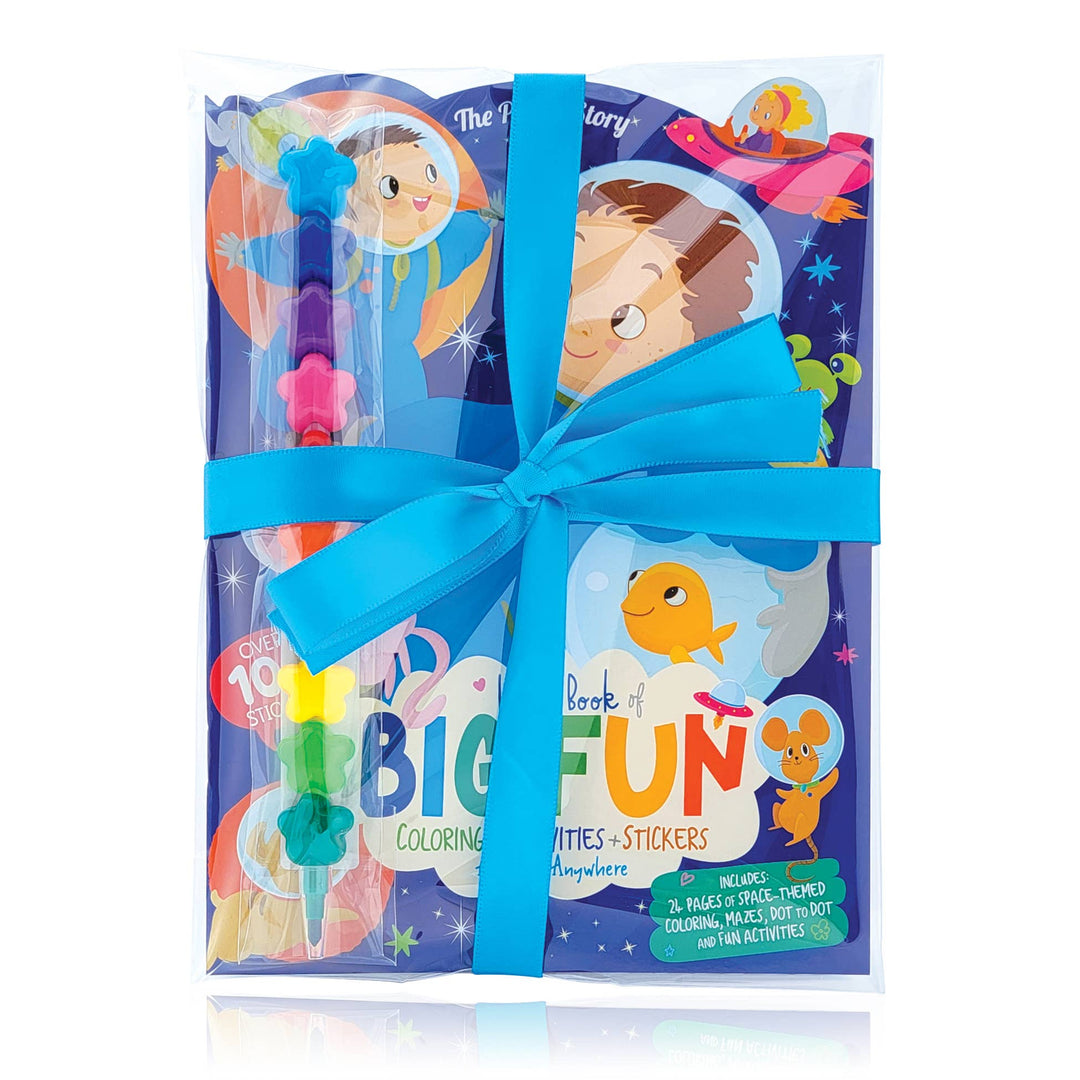 Activity Book & Rainbow Stacker Crayon Gift Value Pack
