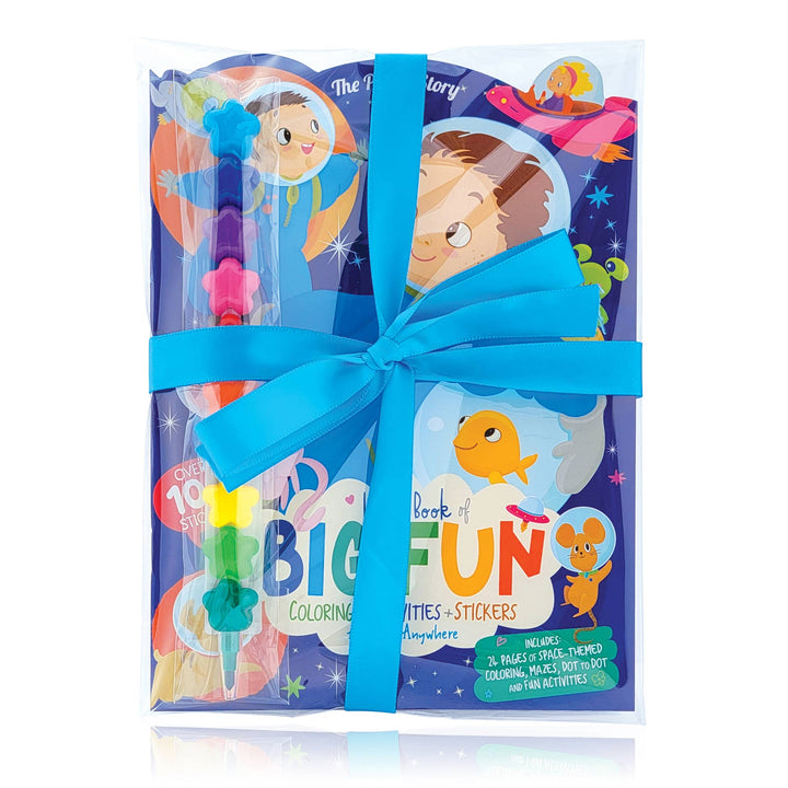 Activity Book & Rainbow Stacker Crayon Gift Value Pack